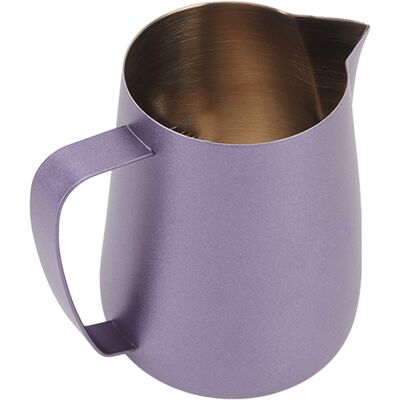 MCKENSA Tasse À Mousser Le Lait En Acier Inoxydable 420 Ml (14 Oz) - Violet - Publicité MCKENSA Tasse À Mousser Le Lait En Acier Inoxydable 420 Ml (14 Oz) - Violet - Publicité