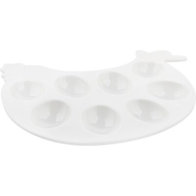 OEM Assiette À Œufs En Porcelaine Florina Kurka 26,5 Cm - Publicité OEM Assiette À Œufs En Porcelaine Florina Kurka 26,5 Cm - Publicité