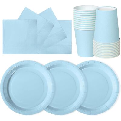 GRASSLIN 72 Pièces Vaisselle En Papier, Assiettes 18 Cm, Gobelets 266 Ml, Serviettes 16,5 Cm, Pour Anniversaire Enfants - Publicité GRASSLIN 72 Pièces Vaisselle En Papier, Assiettes 18 Cm, Gobelets 266 Ml, Serviettes 16,5 Cm, Pour Anniversaire Enfants - Publicité