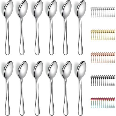 OEM 12 Cuillère À Café, Acier Inoxydable, 14cm, Lavable Au Lave-vaisselle, Pour Thé Dessert Salon - Publicité OEM 12 Cuillère À Café, Acier Inoxydable, 14cm, Lavable Au Lave-vaisselle, Pour Thé Dessert Salon - Publicité