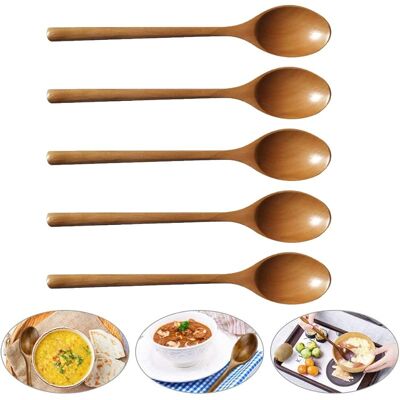 SANS MARQUE 5 Pièces Cuillère À Mélanger En Bois À Long Manche, Cuillere En Bois De Cuisine, Cuillère En Wood, Cuillère À Soupe Wood, Pour Thé Miel Café Confiture Cuisson Mélanger - Publicité SANS MARQUE 5 Pièces Cuillère À Mélanger En Bois À Long Manche, Cuillere En Bois De Cuisine, Cuillère En Wood, Cuillère À Soupe Wood, Pour Thé Miel Café Confiture Cuisson Mélanger - Publicité