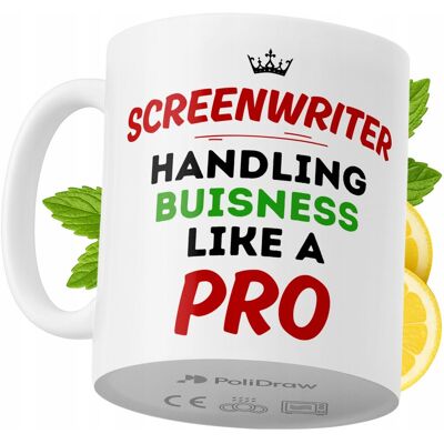 OEM Mug Humoristique Pour Scénariste, Avec Texte Amusant Et Design Graphique. Idéal Pour Les Anniversaires, Les Fêtes Et Les Occasions Spéciales. Mug Premium Pour La Maison, Le Bureau Et Le Travail. Blanc - Publicité OEM Mug Humoristique Pour Scénariste, Avec Texte Amusant Et Design Graphique. Idéal Pour Les Anniversaires, Les Fêtes Et Les Occasions Spéciales. Mug Premium Pour La Maison, Le Bureau Et Le Travail. Blanc - Publicité