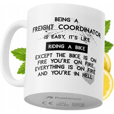 OEM Mug Humoristique Pour Coordinateur De Fret, Avec Un Texte Amusant Et Un Design Graphique Original. Idéal Pour Les Anniversaires, Les Fêtes Et Les Occasions Spéciales. Mug Premium Pour La Maison, Le Bu - Publicité OEM Mug Humoristique Pour Coordinateur De Fret, Avec Un Texte Amusant Et Un Design Graphique Original. Idéal Pour Les Anniversaires, Les Fêtes Et Les Occasions Spéciales. Mug Premium Pour La Maison, Le Bu - Publicité