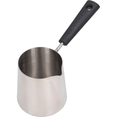 MCKENSA Pichet À Lait En Acier Inoxydable 304 Avec Long Manche Et Bec Verseur Pointu, Gradué, 350 Ml, 18 X 9,5 X 7,5 Cm / 7,1 X 3,7 X 3 Pouces - Publicité MCKENSA Pichet À Lait En Acier Inoxydable 304 Avec Long Manche Et Bec Verseur Pointu, Gradué, 350 Ml, 18 X 9,5 X 7,5 Cm / 7,1 X 3,7 X 3 Pouces - Publicité