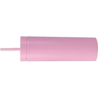 HEAT Gobelets En Plastique De 473 Ml (16 Oz) Avec Couvercles Et Pailles, Finition Mate Givrée, Pour Les Sports De Plein Air, Référence 1767, Rose. Publicité HEAT Gobelets En Plastique De 473 Ml (16 Oz) Avec Couvercles Et Pailles, Finition Mate Givrée, Pour Les Sports De Plein Air, Référence 1767, Rose. Publicité