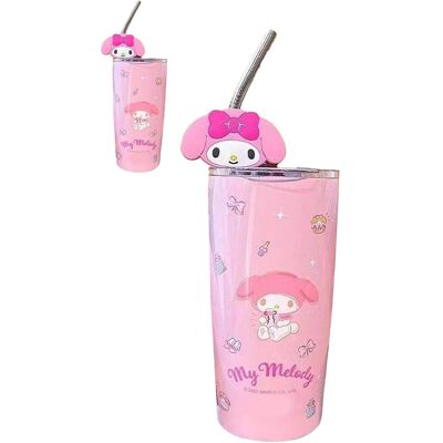 MCKENSA Gobelet Isotherme Avec Couvercle Et Paille En Acier Inoxydable, Motif Anime Mignon, Rose, Idéal Pour Le Bureau, Les Voyages Et La Maison. Parfait Pour Le Bureau, Les Voyages Et La Maison. Publicité MCKENSA Gobelet Isotherme Avec Couvercle Et Paille En Acier Inoxydable, Motif Anime Mignon, Rose, Idéal Pour Le Bureau, Les Voyages Et La Maison. Parfait Pour Le Bureau, Les Voyages Et La Maison. Publicité
