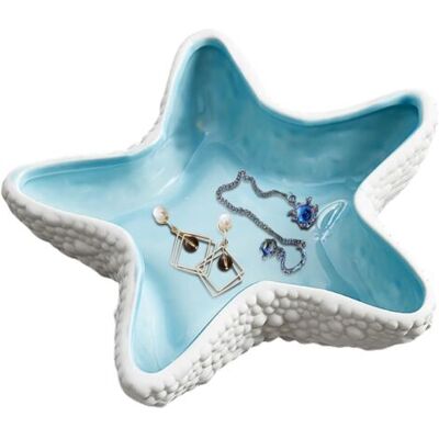 SCORPIO Bol À Bijoux En Céramique Décoration Étoile De Mer Plateau Décoratif Pour Bijoux, Chevet, Organisation, Porcelaine - Publicité SCORPIO Bol À Bijoux En Céramique Décoration Étoile De Mer Plateau Décoratif Pour Bijoux, Chevet, Organisation, Porcelaine - Publicité
