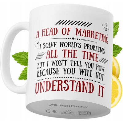 OEM Mug Humoristique Pour Directeur Marketing, Avec Texte Amusant Et Design Graphique. Idéal Pour Les Anniversaires, Les Fêtes Et Autres Occasions Spéciales. Mug Premium Pour La Maison, Le Bureau Et Le Tr - Publicité OEM Mug Humoristique Pour Directeur Marketing, Avec Texte Amusant Et Design Graphique. Idéal Pour Les Anniversaires, Les Fêtes Et Autres Occasions Spéciales. Mug Premium Pour La Maison, Le Bureau Et Le Tr - Publicité