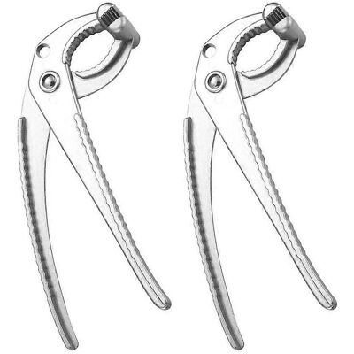 LISATR Lot De 2 Pinces De Levage Pour Bols Et Plats En Alliage D'Aluminium Résistant À La Chaleur (argenté)-18x5x3.3cm-silver - Publicité LISATR Lot De 2 Pinces De Levage Pour Bols Et Plats En Alliage D'Aluminium Résistant À La Chaleur (argenté)-18x5x3.3cm-silver - Publicité
