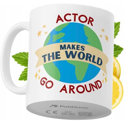 OEM Mug Humoristique Pour Acteur, Avec Texte Amusant Et Design Graphique, Idéal Pour Les Anniversaires, Les Fêtes Et Les Occasions Spéciales. Mug Premium Pour La Maison, Le Bureau Et Le Travail. Blanc, 33 - Publicité OEM Mug Humoristique Pour Acteur, Avec Texte Amusant Et Design Graphique, Idéal Pour Les Anniversaires, Les Fêtes Et Les Occasions Spéciales. Mug Premium Pour La Maison, Le Bureau Et Le Travail. Blanc, 33 - Publicité