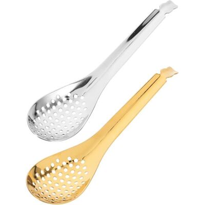 OEM 2 Pièces Cuillère À Fentes, Acier Inoxydable Doré Et Argenté, Cuillères De Service Polyvalentes Pour Fondue, Pâtes Et Salades - Publicité OEM 2 Pièces Cuillère À Fentes, Acier Inoxydable Doré Et Argenté, Cuillères De Service Polyvalentes Pour Fondue, Pâtes Et Salades - Publicité