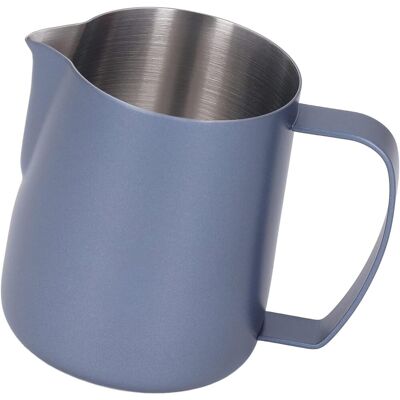 GRASSLIN 1 Pichet À Lait,acier Inoxydable,450 Ml,bec Verseur Double V,poignée Ergonomique,barista Et Usage Domestique - Publicité GRASSLIN 1 Pichet À Lait,acier Inoxydable,450 Ml,bec Verseur Double V,poignée Ergonomique,barista Et Usage Domestique - Publicité