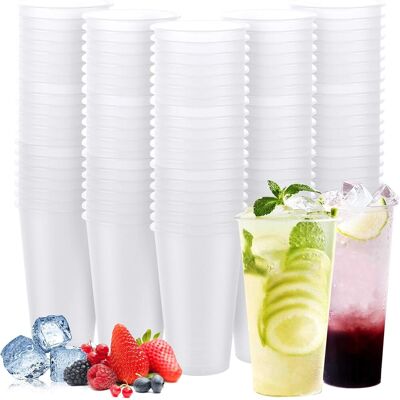 GRASSLIN Lot De 50 Gobelet, 50cl, Plastique, Pp, Transparent, Fête, Mariage - Publicité GRASSLIN Lot De 50 Gobelet, 50cl, Plastique, Pp, Transparent, Fête, Mariage - Publicité