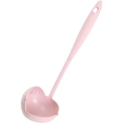 MCKENSA Louche À Soupe Rose Simple 2 En 1, Durable Et Robuste, Avec Bec Verseur Et Trou De Suspension, Idéale Pour La Cuisine Et Les Fondues. Publicité MCKENSA Louche À Soupe Rose Simple 2 En 1, Durable Et Robuste, Avec Bec Verseur Et Trou De Suspension, Idéale Pour La Cuisine Et Les Fondues. Publicité