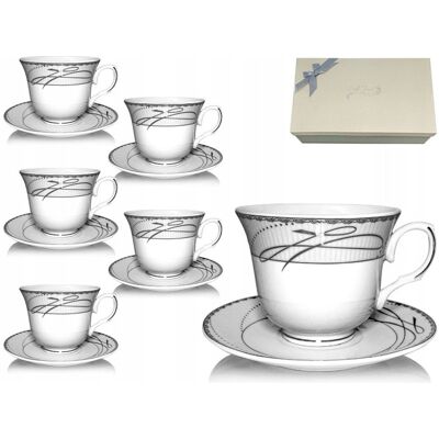 OEM Service À Café, Tasses De Service 250 Ml, Lot De 6 + 6 Tasses Tr-1618 - Publicité OEM Service À Café, Tasses De Service 250 Ml, Lot De 6 + 6 Tasses Tr-1618 - Publicité