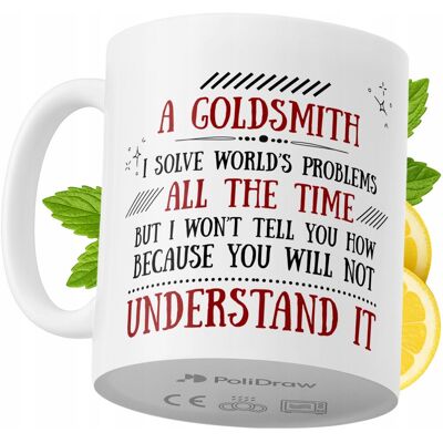 OEM Mug Humoristique Pour Orfèvre, Avec Un Texte Amusant Et Un Design Graphique Original. Idéal Pour Les Anniversaires, Les Fêtes Et Les Occasions Spéciales. Mug Premium Pour La Maison, Le Bureau Et Le Tr - Publicité OEM Mug Humoristique Pour Orfèvre, Avec Un Texte Amusant Et Un Design Graphique Original. Idéal Pour Les Anniversaires, Les Fêtes Et Les Occasions Spéciales. Mug Premium Pour La Maison, Le Bureau Et Le Tr - Publicité