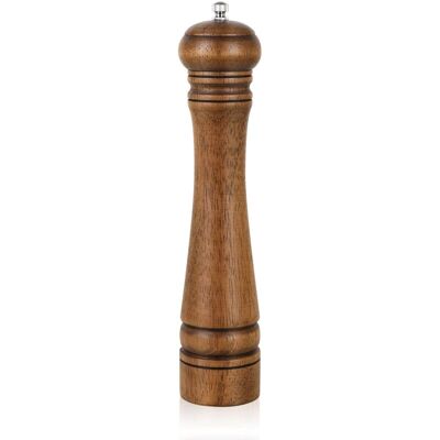 OEM Moulin À Poivre En Bois, Moulin À Poivre De 10 Pouces, Moulin À Poivre, Salière Avec Rotor En Céramique Réglable, Moulin À Poivre En Bois De Chêne Pour Votre Cuisine - Publicité OEM Moulin À Poivre En Bois, Moulin À Poivre De 10 Pouces, Moulin À Poivre, Salière Avec Rotor En Céramique Réglable, Moulin À Poivre En Bois De Chêne Pour Votre Cuisine - Publicité