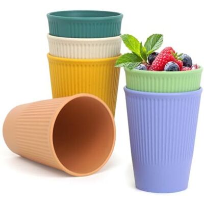 OEM Gobelets Réutilisables En Plastique Sans Bpa – Lot De 6 Pièces De 300 Ml, Incassables, Lavables Au Lave-vaisselle, 6 Couleurs Assorties - Publicité OEM Gobelets Réutilisables En Plastique Sans Bpa – Lot De 6 Pièces De 300 Ml, Incassables, Lavables Au Lave-vaisselle, 6 Couleurs Assorties - Publicité