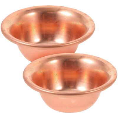 LISATR Lot De 2 Coupes D'Autel, Coupes D'Offrande D'Eau Bénite, Bols De Culte Bouddhistes, Petites Coupes À Eau En Cuivre-7x7x2.6cm - Publicité LISATR Lot De 2 Coupes D'Autel, Coupes D'Offrande D'Eau Bénite, Bols De Culte Bouddhistes, Petites Coupes À Eau En Cuivre-7x7x2.6cm - Publicité