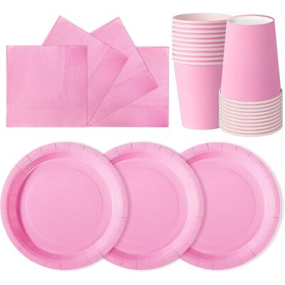 GRASSLIN 72 Pièces Vaisselle En Papier, Assiettes 18 Cm, Gobelets 266 Ml, Serviettes 16,5 Cm, Pour Anniversaire Enfant - Publicité GRASSLIN 72 Pièces Vaisselle En Papier, Assiettes 18 Cm, Gobelets 266 Ml, Serviettes 16,5 Cm, Pour Anniversaire Enfant - Publicité