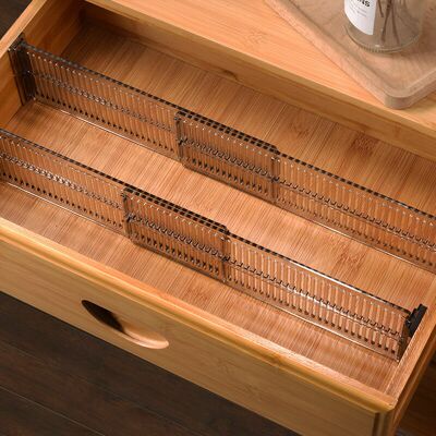 OEM Organisateur De Tiroir (lot De 4) – Séparateur De Tiroir Réglable En Plastique – Range Couverts Pour Tiroir De Cuisine, Salle De Bain Ou Chambre À Coucher– Noir Transparent - Publicité OEM Organisateur De Tiroir (lot De 4) – Séparateur De Tiroir Réglable En Plastique – Range Couverts Pour Tiroir De Cuisine, Salle De Bain Ou Chambre À Coucher– Noir Transparent - Publicité