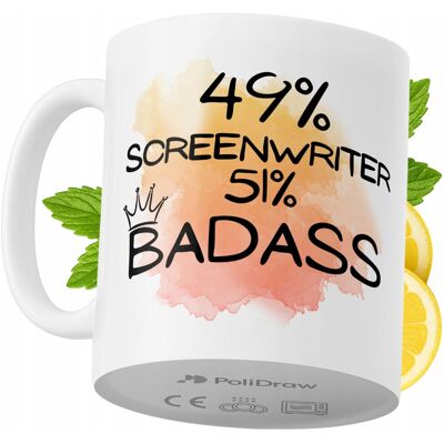 OEM Mug Humoristique Pour Scénariste, Avec Texte Amusant Et Design Graphique. Idéal Pour Les Anniversaires, Les Fêtes Et Les Occasions Spéciales. Mug Premium Pour La Maison, Le Bureau Et Le Travail. Blanc - Publicité OEM Mug Humoristique Pour Scénariste, Avec Texte Amusant Et Design Graphique. Idéal Pour Les Anniversaires, Les Fêtes Et Les Occasions Spéciales. Mug Premium Pour La Maison, Le Bureau Et Le Travail. Blanc - Publicité