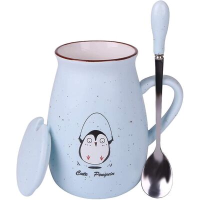 LEDE Mug À Café Fantaisie 35 Cl En Céramique, Tasse Pingouin Mignonne Et Créative, Tasse À Thé Amusante En Porcelaine. Publicité LEDE Mug À Café Fantaisie 35 Cl En Céramique, Tasse Pingouin Mignonne Et Créative, Tasse À Thé Amusante En Porcelaine. Publicité