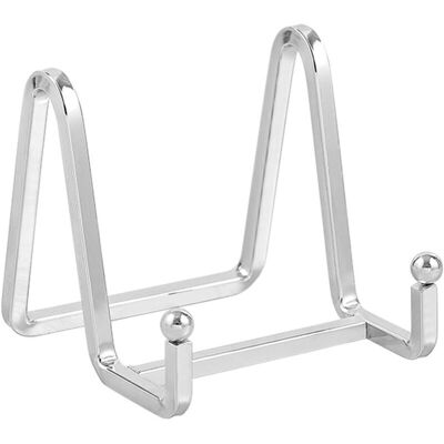 OEM Chevalet Pour Assiettes - Support Décoratif En Métal De 7,6 Cm - Cadre Photo De Table - Présentoir En Fer Pour Vaisselle, Livres De Cuisine - Argenté (2 Pièces) - Publicité OEM Chevalet Pour Assiettes - Support Décoratif En Métal De 7,6 Cm - Cadre Photo De Table - Présentoir En Fer Pour Vaisselle, Livres De Cuisine - Argenté (2 Pièces) - Publicité