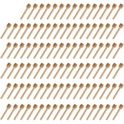 FORTUNEVILLE Lot De 100 Mini Cuillères À Miel En Bois De 7,6 Cm (3 Pouces), Pour La Maison. Idéales Pour Les Pots De Confiture Et De Miel, Elles Servent Également De Bâtonnets Mélangeurs De Collection. Sûres Et Sa - Publicité FORTUNEVILLE Lot De 100 Mini Cuillères À Miel En Bois De 7,6 Cm (3 Pouces), Pour La Maison. Idéales Pour Les Pots De Confiture Et De Miel, Elles Servent Également De Bâtonnets Mélangeurs De Collection. Sûres Et Sa - Publicité