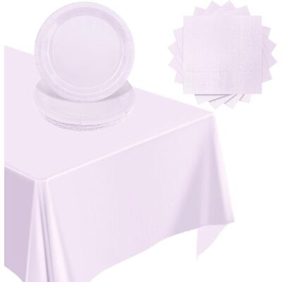 GRASSLIN 37 Pièces Vaisselle Jetable, Assiettes 17,8cm, Serviettes, Nappe 274x137cm, Fête Anniversaire - Publicité GRASSLIN 37 Pièces Vaisselle Jetable, Assiettes 17,8cm, Serviettes, Nappe 274x137cm, Fête Anniversaire - Publicité