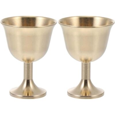 LISATR Lot De 2 Verres À Vin Résistants En Cuivre, Coupes À Champagne Et Accessoires De Bar-4.60x3.50x3.50cm-golden - Publicité LISATR Lot De 2 Verres À Vin Résistants En Cuivre, Coupes À Champagne Et Accessoires De Bar-4.60x3.50x3.50cm-golden - Publicité