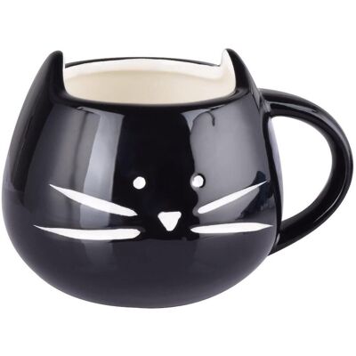 LAVVE Mug En Céramique Avec Chaton Mignon, Tasse Pour Couple, Mug En Porcelaine Pour Café/thé/expresso/lait/eau (noir) - Publicité LAVVE Mug En Céramique Avec Chaton Mignon, Tasse Pour Couple, Mug En Porcelaine Pour Café/thé/expresso/lait/eau (noir) - Publicité
