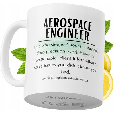 OEM Mug Humoristique Pour Ingénieur Aérospatial, Avec Un Texte Amusant Et Un Design Graphique Original. Idéal Pour Les Anniversaires, Les Fêtes Et Les Occasions Spéciales. Mug Premium Pour La Maison, Le B - Publicité OEM Mug Humoristique Pour Ingénieur Aérospatial, Avec Un Texte Amusant Et Un Design Graphique Original. Idéal Pour Les Anniversaires, Les Fêtes Et Les Occasions Spéciales. Mug Premium Pour La Maison, Le B - Publicité