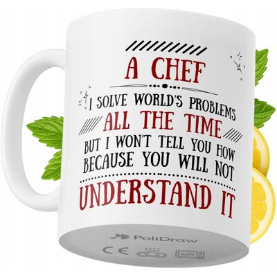 OEM Mug Humoristique Pour Chef, Avec Un Texte Amusant Et Un Design Graphique Original. Idéal Pour Les Anniversaires, Les Fêtes Et Les Occasions Spéciales. Mug Premium Pour La Maison, Le Bureau Et Le Trava - Publicité OEM Mug Humoristique Pour Chef, Avec Un Texte Amusant Et Un Design Graphique Original. Idéal Pour Les Anniversaires, Les Fêtes Et Les Occasions Spéciales. Mug Premium Pour La Maison, Le Bureau Et Le Trava - Publicité