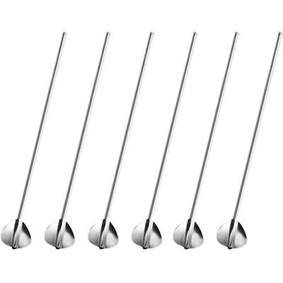 FATRD Lot De 6 Cuillères À Paille Pour La Maison - Publicité FATRD Lot De 6 Cuillères À Paille Pour La Maison - Publicité