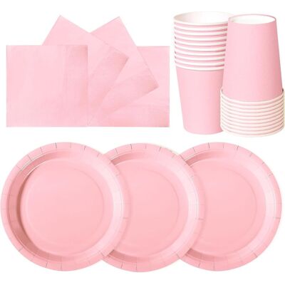 GRASSLIN 72 Pièces Vaisselle En Papier, Assiettes 18 Cm, Gobelets 266 Ml, Serviettes 16,5 Cm, Pour Anniversaire Enfants - Publicité GRASSLIN 72 Pièces Vaisselle En Papier, Assiettes 18 Cm, Gobelets 266 Ml, Serviettes 16,5 Cm, Pour Anniversaire Enfants - Publicité