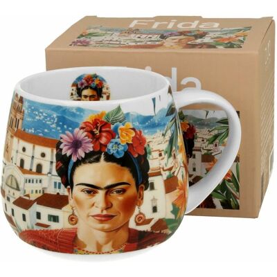 OEM Mug Frida En Forme De Tonneau, Style Mexicain, 430 Ml - Publicité OEM Mug Frida En Forme De Tonneau, Style Mexicain, 430 Ml - Publicité