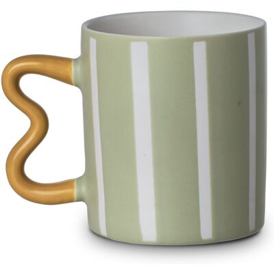 OEM Mug Jazz Lines Vert De 450 Ml - Publicité OEM Mug Jazz Lines Vert De 450 Ml - Publicité
