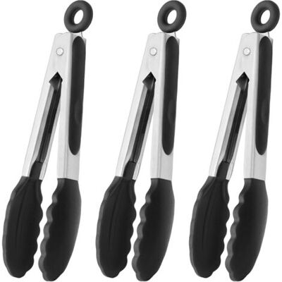 OEM Mini-pinces Avec Embouts En Silicone, Lot De 3 (noires) - Publicité OEM Mini-pinces Avec Embouts En Silicone, Lot De 3 (noires) - Publicité