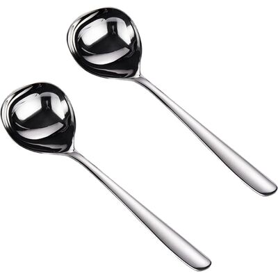 HERUSI Lot De 2 Cuillères À Assaisonner À Long Manche En Acier Inoxydable 304 - Grande - Publicité HERUSI Lot De 2 Cuillères À Assaisonner À Long Manche En Acier Inoxydable 304 - Grande - Publicité