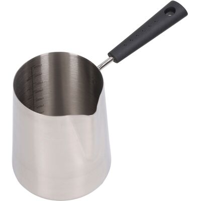 MCKENSA Pichet À Lait En Acier Inoxydable 304 Avec Long Manche Et Bec Verseur Pointu, Gradué, 900 Ml, 22 X 12 X 10,3 Cm / 8,7 X 4,7 X 4,1 Pouces - Publicité MCKENSA Pichet À Lait En Acier Inoxydable 304 Avec Long Manche Et Bec Verseur Pointu, Gradué, 900 Ml, 22 X 12 X 10,3 Cm / 8,7 X 4,7 X 4,1 Pouces - Publicité