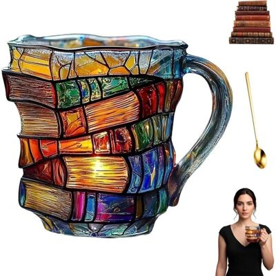 Kzq – Tasse À Café En Forme De Livre 3d – Mug Empilable Décoratif Pour Halloween Et Thanksgiving – Cadeau Pour Passionnés De Lecture - Publicité Kzq – Tasse À Café En Forme De Livre 3d – Mug Empilable Décoratif Pour Halloween Et Thanksgiving – Cadeau Pour Passionnés De Lecture - Publicité