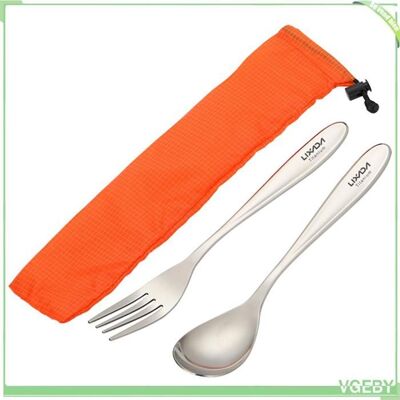 OEM Ensemble Couverts - Fafeicy - Lixada - Titane - Léger Anti-corrosion - Avec Sac De Rangement - Publicité OEM Ensemble Couverts - Fafeicy - Lixada - Titane - Léger Anti-corrosion - Avec Sac De Rangement - Publicité