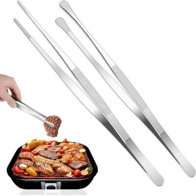 OEM Royaluxe-pinces De Cuisine Longues Lot De 2 Acier Inoxydable 30cm – Embouts Droits Et Ronds, Précision Antidérapante Dentelée, Professionnelles Cuisine Fruits De Mer Barbecues - Publicité OEM Royaluxe-pinces De Cuisine Longues Lot De 2 Acier Inoxydable 30cm – Embouts Droits Et Ronds, Précision Antidérapante Dentelée, Professionnelles Cuisine Fruits De Mer Barbecues - Publicité