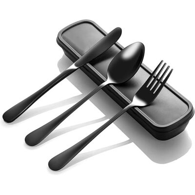 OEM Ensemble De Couverts Trois Pièces En Acier Inoxydable (couteaux, Fourchettes, Cuillères), Vaisselle Plaquée Or Miroir 1010, Couteaux Et Fourchettes À Steak, Vaisselle Portable - Publicité OEM Ensemble De Couverts Trois Pièces En Acier Inoxydable (couteaux, Fourchettes, Cuillères), Vaisselle Plaquée Or Miroir 1010, Couteaux Et Fourchettes À Steak, Vaisselle Portable - Publicité