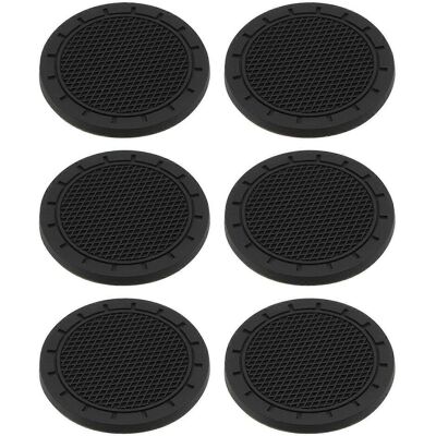 FATRD Lot De 6 Sous-verres Créatifs Et Robustes Pour Tasses Et Boissons.-7x7cm-black - Publicité FATRD Lot De 6 Sous-verres Créatifs Et Robustes Pour Tasses Et Boissons.-7x7cm-black - Publicité