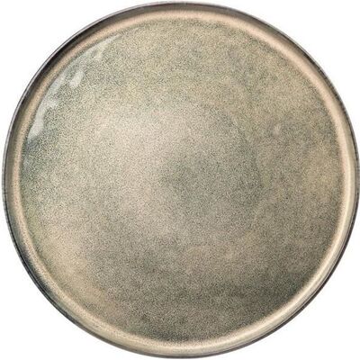 OEM 4 Assiettes Plates En Grès Émail Réactif, Bord Large, Vert, Ø 26,5 Cm, Usage Quotidien Et Convivial - Publicité OEM 4 Assiettes Plates En Grès Émail Réactif, Bord Large, Vert, Ø 26,5 Cm, Usage Quotidien Et Convivial - Publicité