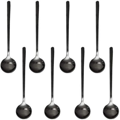 OEM Cuillère À Expresso Acier Inoxydable, 13,5 Cm, Multi-usages (lot De 8, Noir) - Publicité OEM Cuillère À Expresso Acier Inoxydable, 13,5 Cm, Multi-usages (lot De 8, Noir) - Publicité
