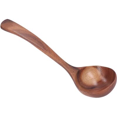 YUDO Louche À Long Manche En Bois D'Acacia - Cuillère De Service À Soupe Pour La Vaisselle De Cuisine, Texture Naturelle - Publicité YUDO Louche À Long Manche En Bois D'Acacia - Cuillère De Service À Soupe Pour La Vaisselle De Cuisine, Texture Naturelle - Publicité