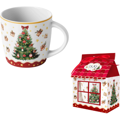 OEM Mug De Noël Sapin De Noël 3 Maison - Publicité OEM Mug De Noël Sapin De Noël 3 Maison - Publicité